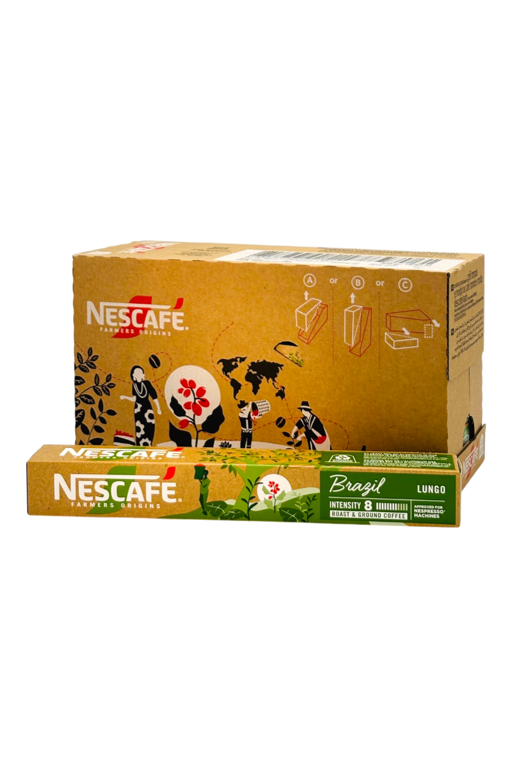 120 Nescafe Farmers Origins Brazil Lungo Nespresso Capsule